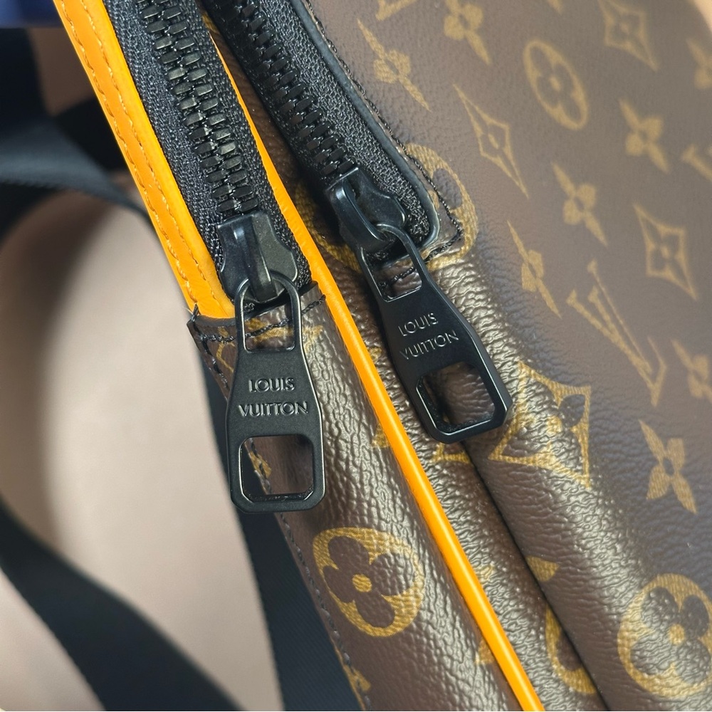 Louis Vuitton AVENUE SLINGBACK MONOGRAM MACASSAR ORANGE with Box and Dustbag - Picture 8 of 15